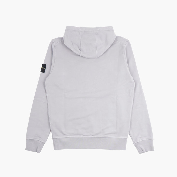 STONE ISLAND Grigio Hoodie with Iconic Sleeve Badge