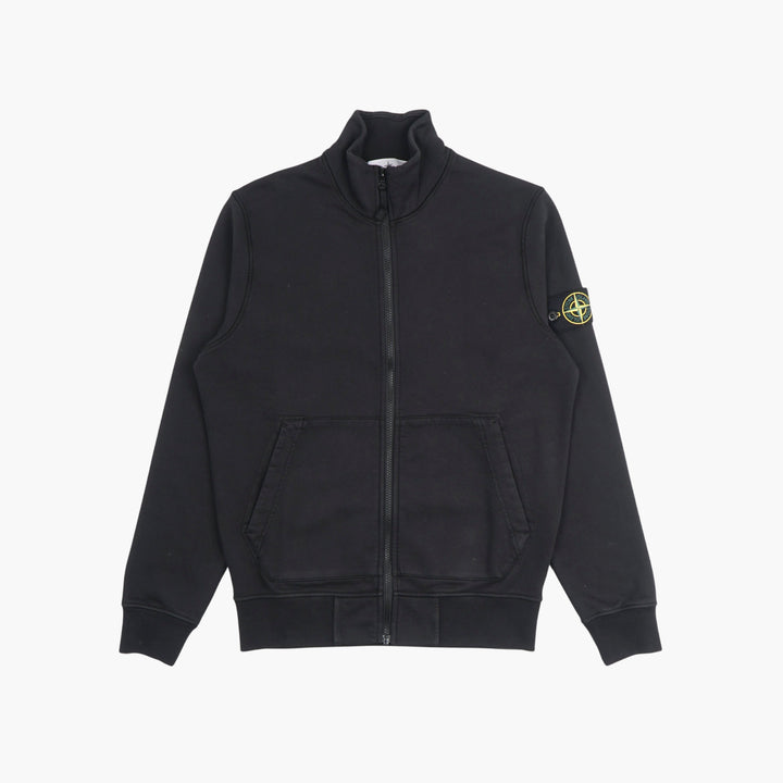 Stone Island Nero Jacket - Iconic Style with Badge and Durable Fabric