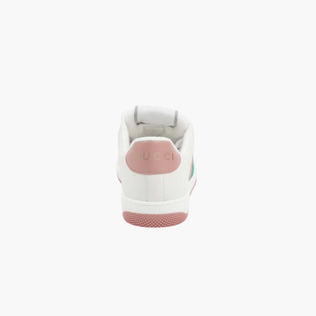 Sneakers GUCCI Screener bianche e rosa W