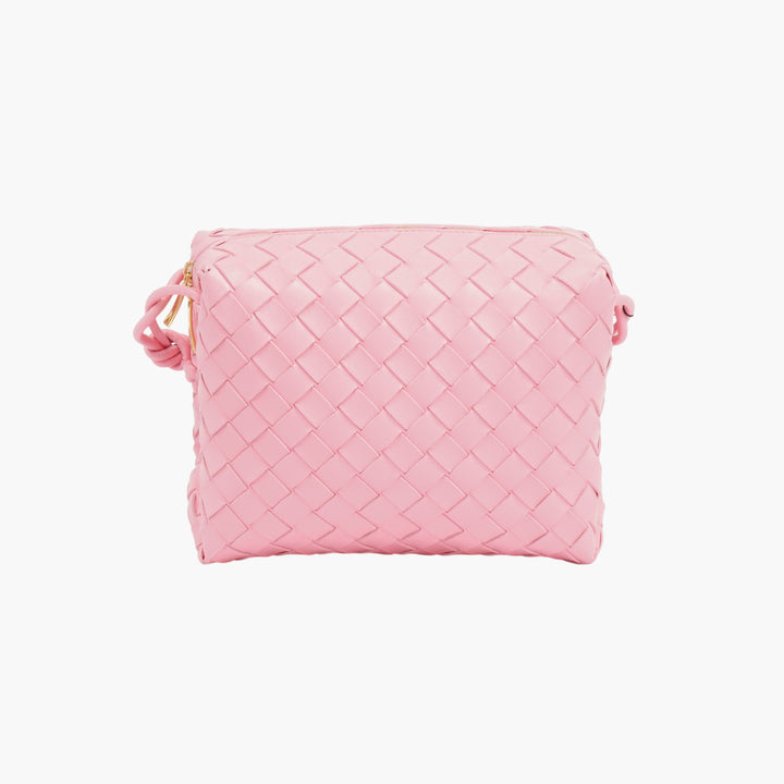 Borsa a tracolla Intrecciato Rosa Bottega Veneta