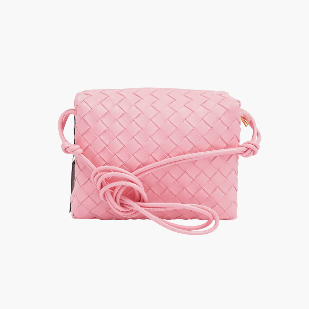 Borsa a tracolla Intrecciato Rosa Bottega Veneta