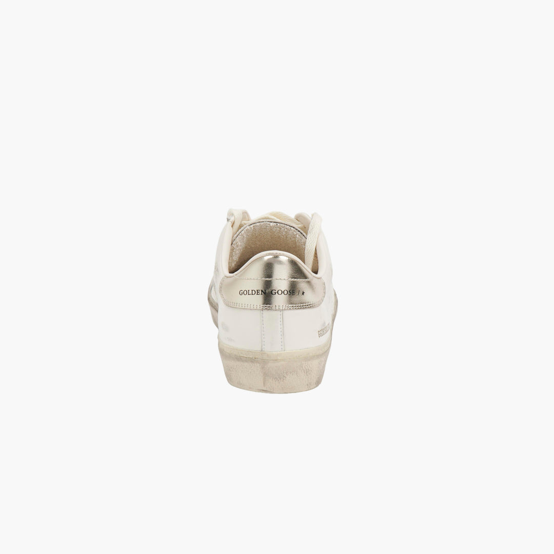 Golden Goose SoulStar Distressed Sneakers Bianco-Oro (M)