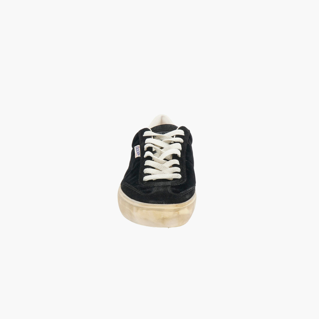 Golden Goose Nero Distressed Low-Top Sneakers - Made in Italy