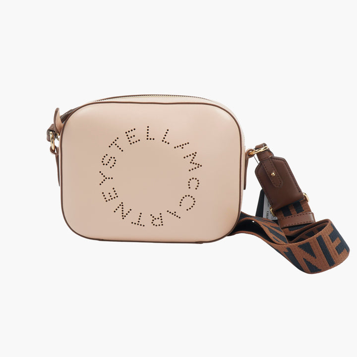 Borsa a tracolla beige Stella McCartney