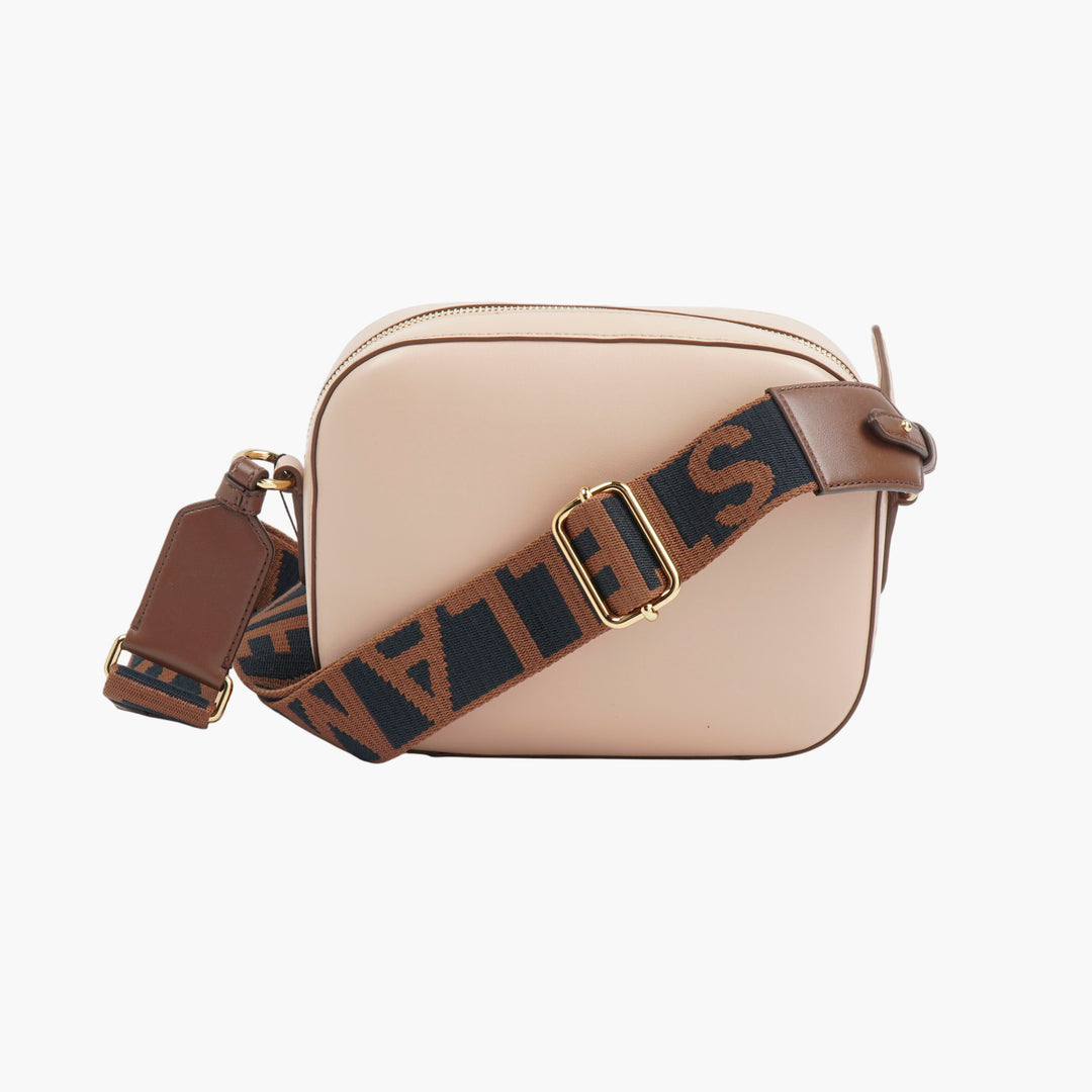 Borsa a tracolla beige Stella McCartney