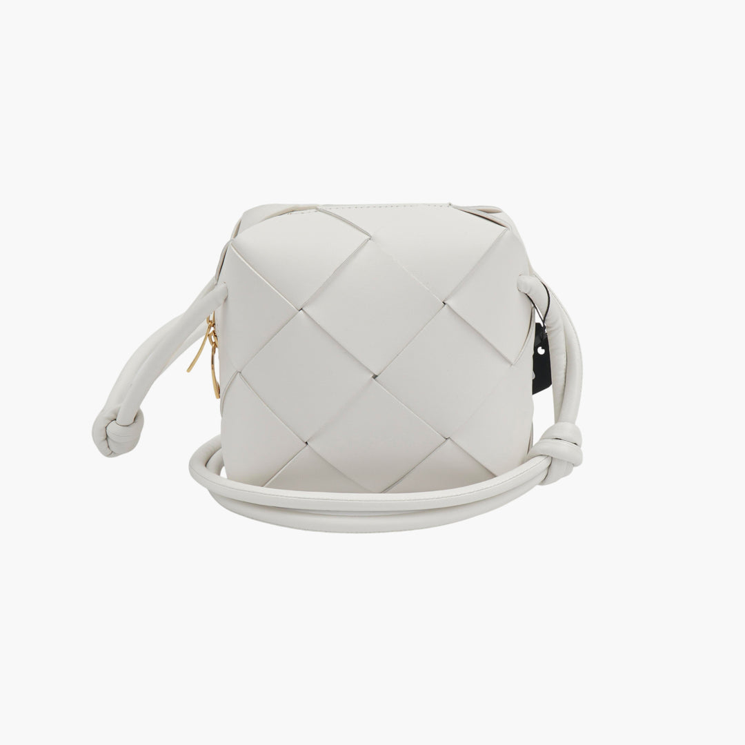 Borsa in pelle Bottega Veneta Bianco