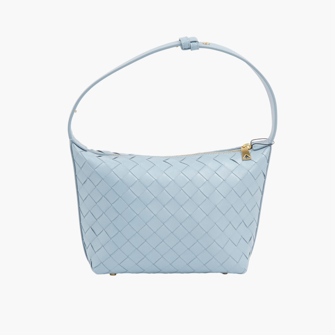 Bottega Veneta Intrecciato Azzurro Leather Bag