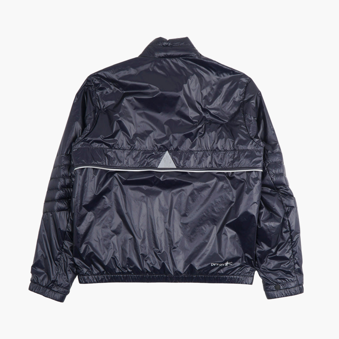 MONCLER Blu Quilted Lightweight Jacket with Zippered Pockets