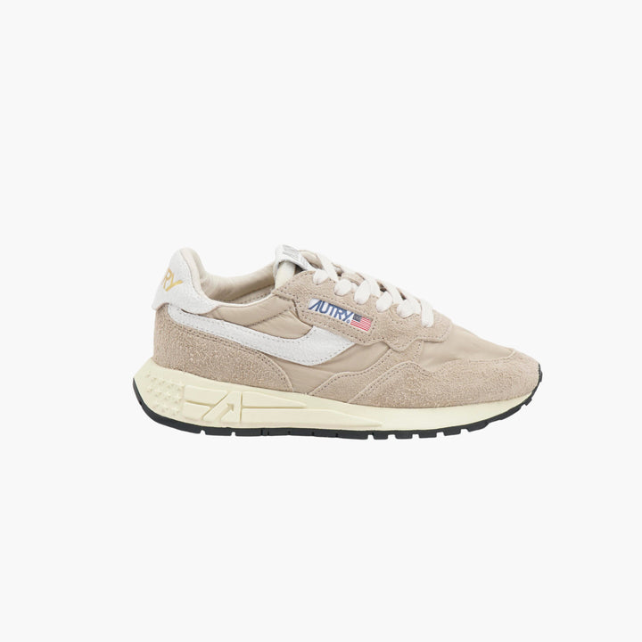 AUTRY Women's Beige-White Sneakers - Timeless Style and Comfort