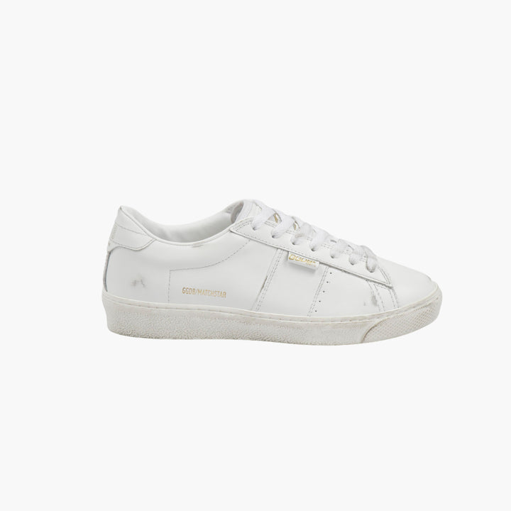 Golden Goose Sneakers in pelle bianca con effetto invecchiato W