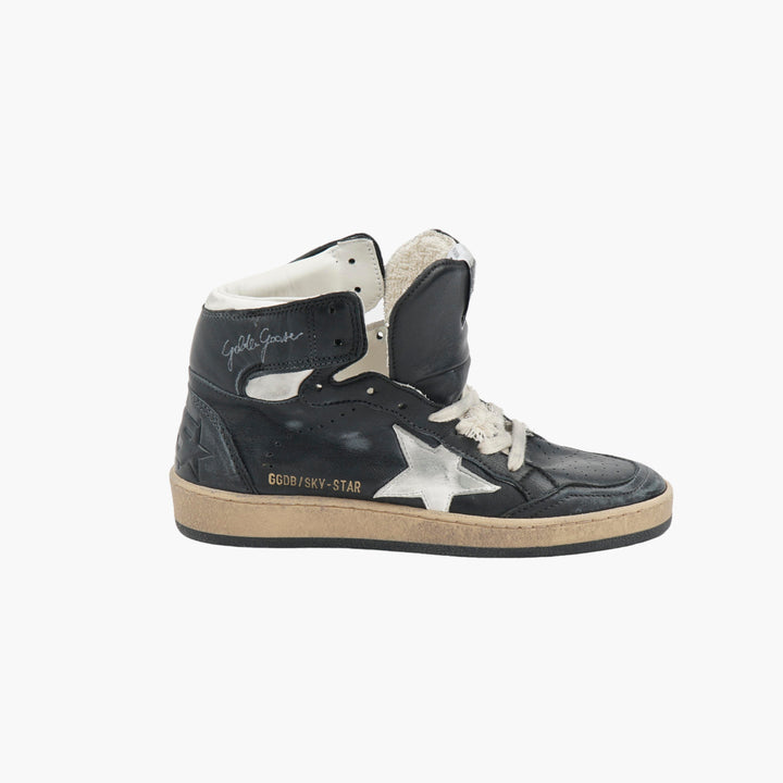 Golden Goose Nero Sneakers con Dettaglio Stella Signature - Made in Italy