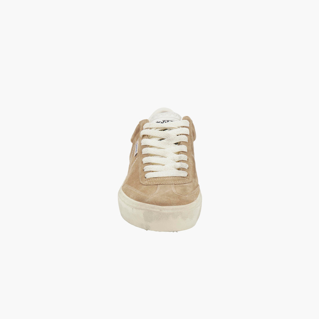 Golden Goose Beige-White Suede Sneakers - Made in Italy