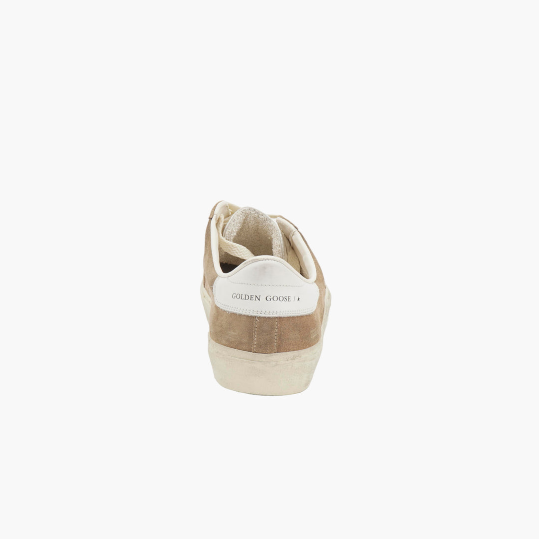 Golden Goose Soul Star Beige-Bianco Suede Sneakers (M)