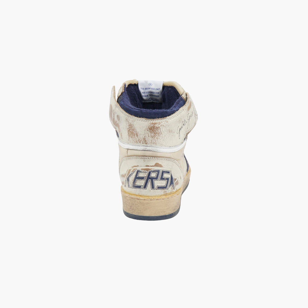 Golden Goose Sky-Star Sneakers Bianco sporco-Blu navy (W)