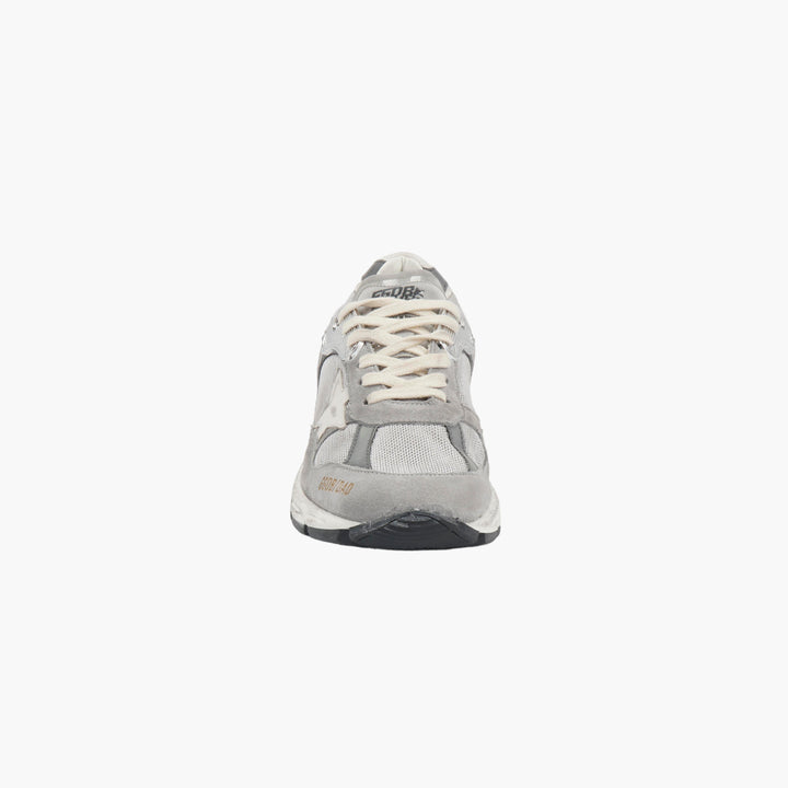 Golden Goose Grey-White Sneakers with Distressed Design and Star Emblem - Made in Italy