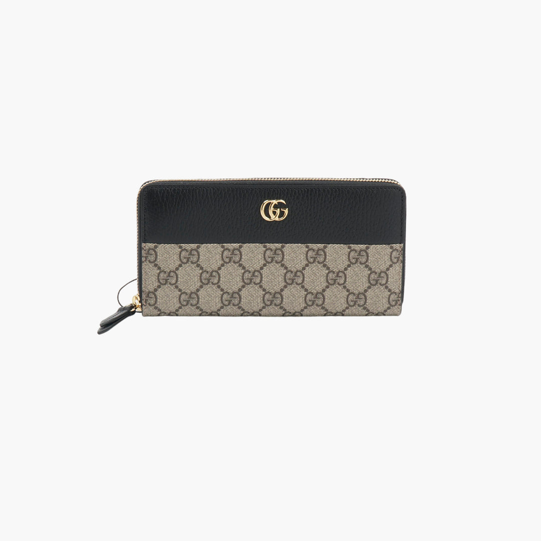 GUCCI GG Canvas Leather Accent Wallet - Luxury Made in Italy