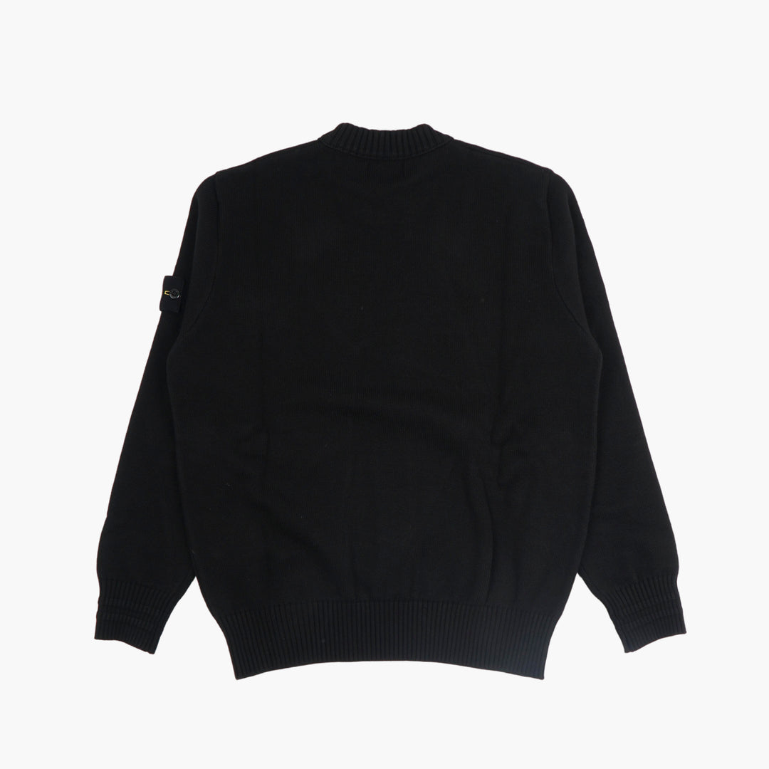 Stone Island Nero Sweater - Classic Design with Logo Detailing