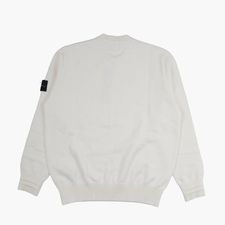 Stone Island Crewneck Wool Sweater in White