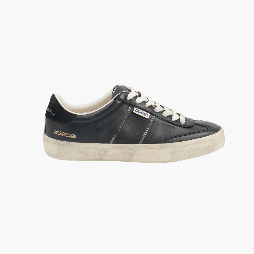 Golden Goose Soul Star Sneakers in pelle nera (M)