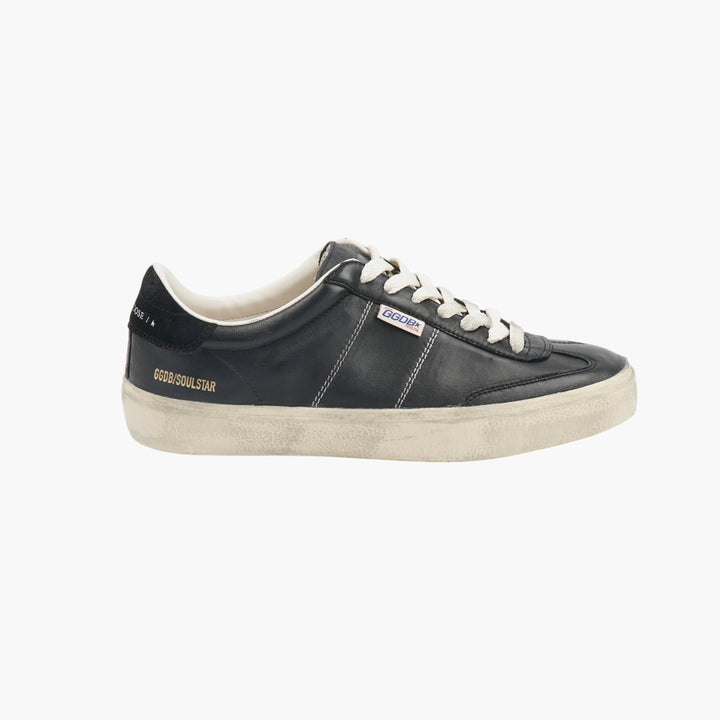 Golden Goose Soul Star Black Leather Sneakers (M)