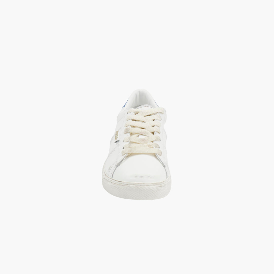 Golden Goose Match Star Sneakers in pelle bianco-blu (W)