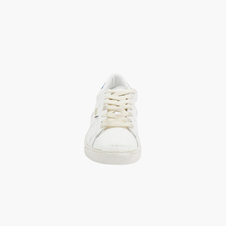 Golden Goose Match Star White-Blue Leather Sneakers (W)