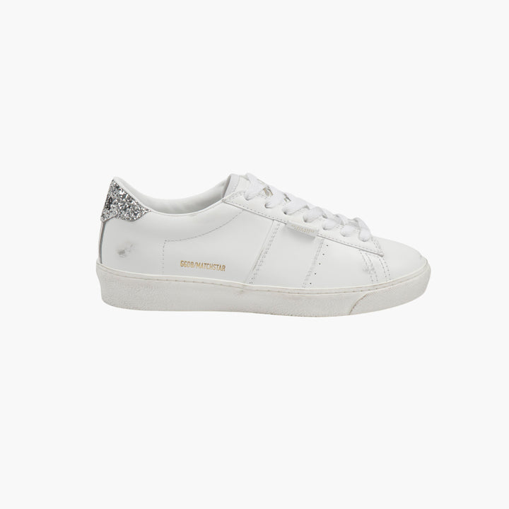 Golden Goose Match Star Sneakers in pelle bianca (W)