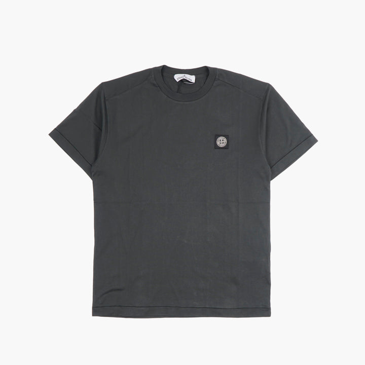 Stone Island Dark Grey T-shirt with Iconic Badge