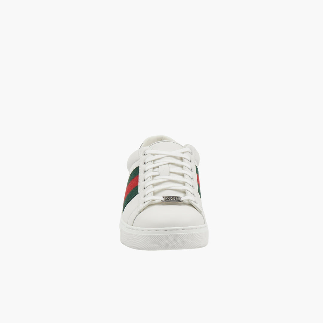 Sneakers GUCCI bianche e multicolor con iconica striscia Web