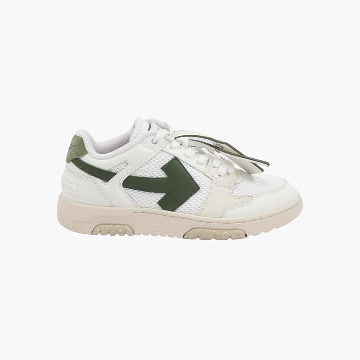 Off-White White-Green Sneakers