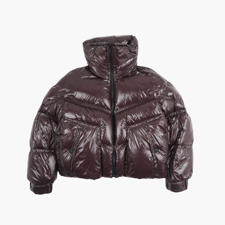 Giacca trapuntata marrone Moncler - Calore e stile di lusso