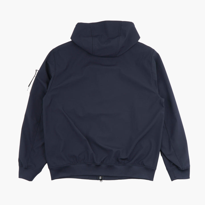 Stone Island Blue Jacket with Hood and Button Detailing