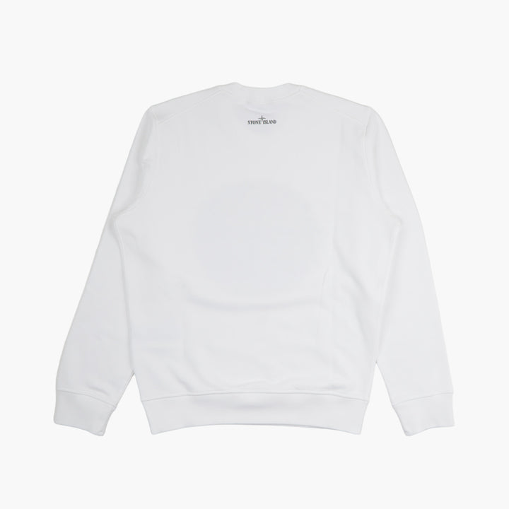 Stone Island White Sweatshirt - Iconic Design and Premium Quality