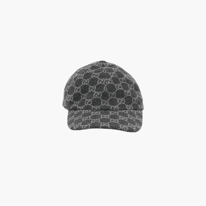 GUCCI Dark Grey GG Monogram Hat