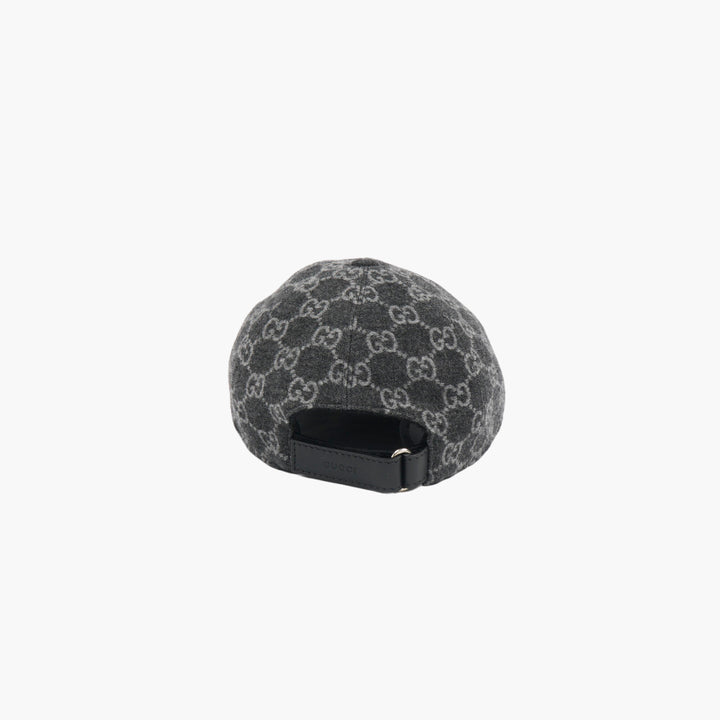 GUCCI Dark Grey GG Monogram Hat