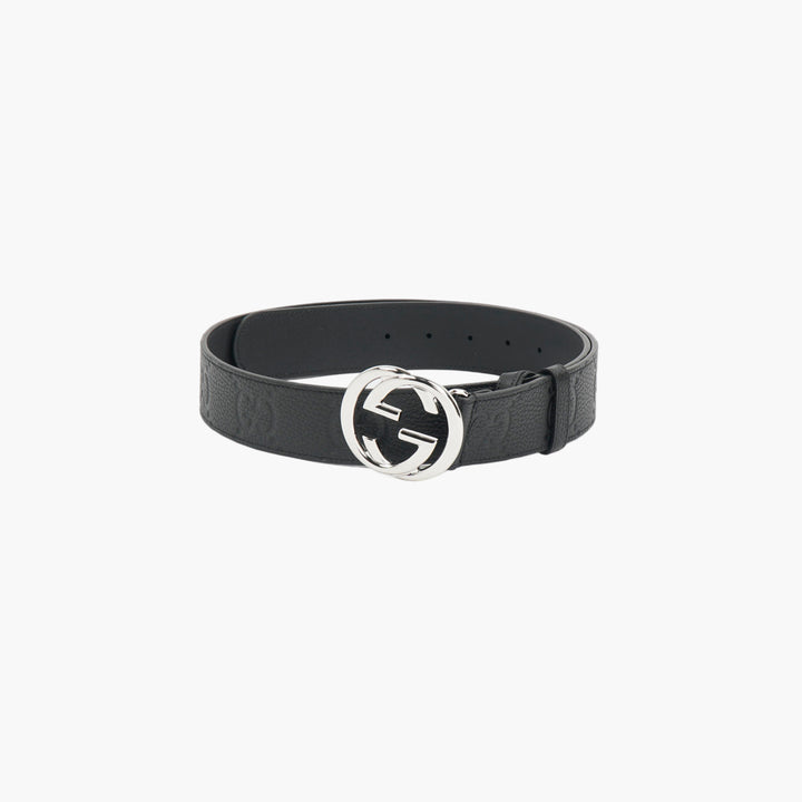 Gucci Nero Black Leather Belt with Double G Buckle - Luxury Fashion Accessory