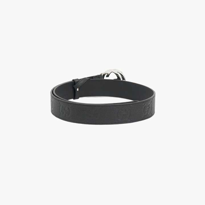 Gucci Nero Black Leather Belt with Double G Buckle - Luxury Fashion Accessory