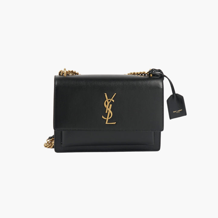 Borsa firmata SAINT LAURENT nera e oro