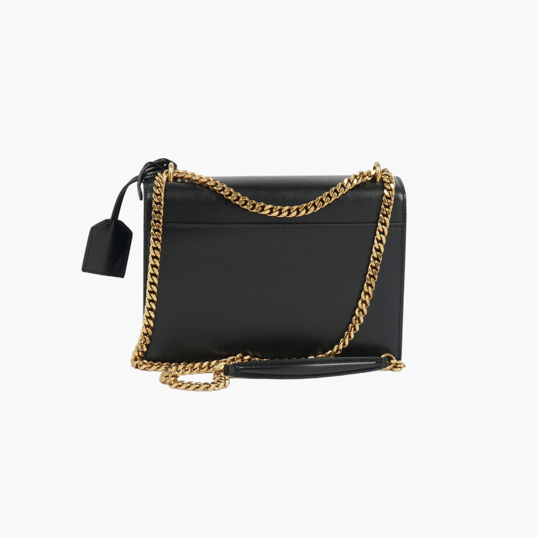 Borsa firmata SAINT LAURENT nera e oro