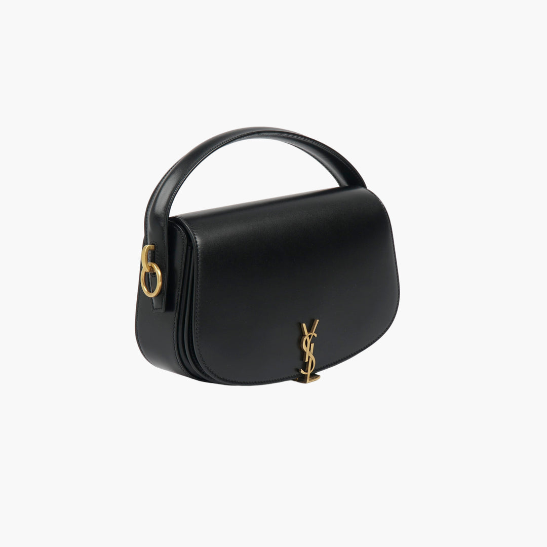 Borsa a mano in pelle nera SAINT LAURENT