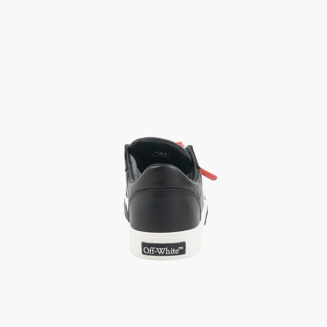 Off-White Black Leather Sneakers