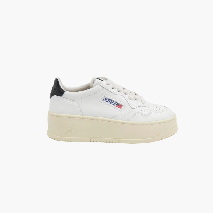 Autry White Leather Low Sneakers