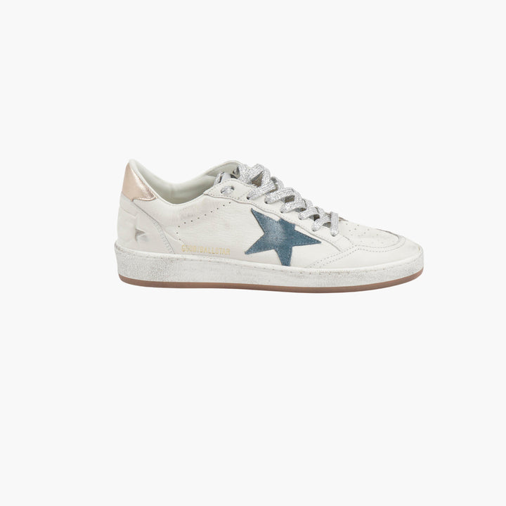 Golden Goose White-Blue-Gold Sneakers