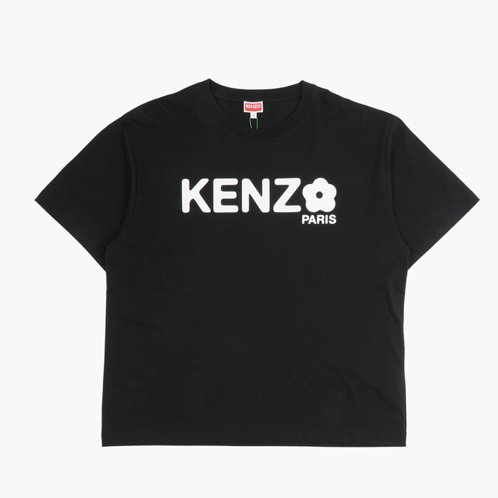 T-shirt con logo in cotone nero KENZO