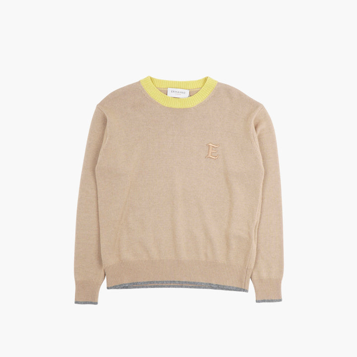 ERMANNO SCERVINO Beige-Yellow Sweater