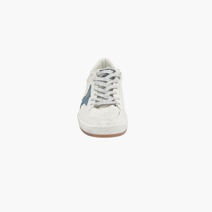 Golden Goose White-Blue-Gold Sneakers