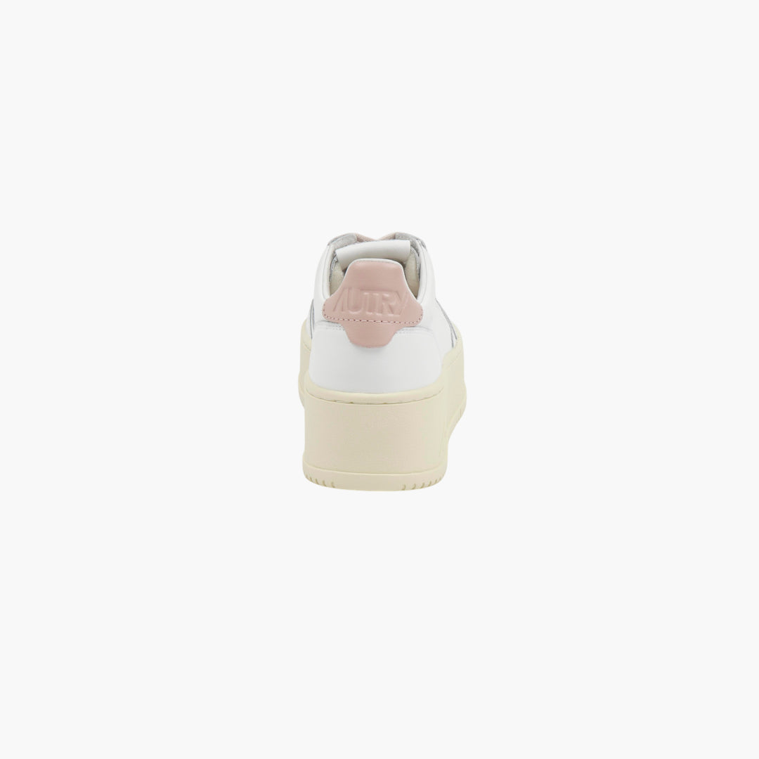 Autry White-Pink Low Sneakers