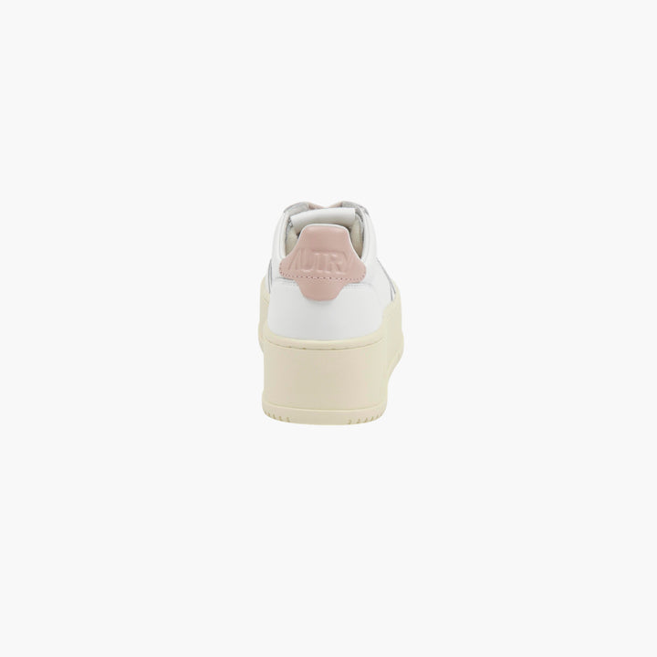 Sneakers basse Autry bianche e rosa