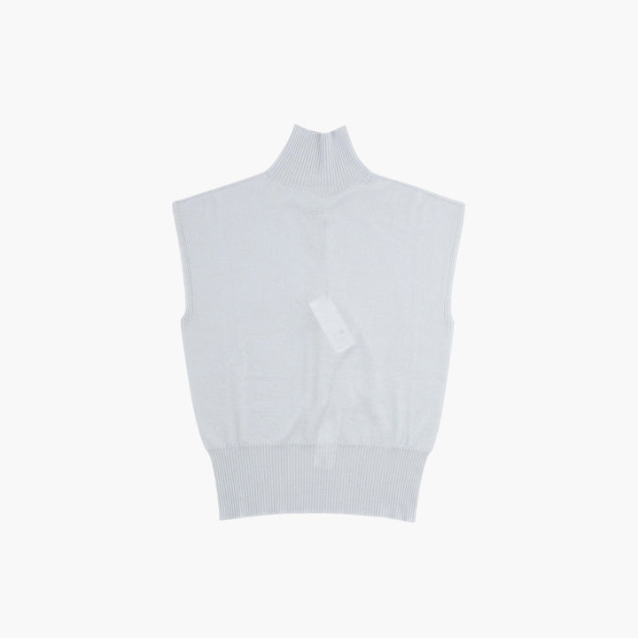 Rick Owens Blue turtleneck vest