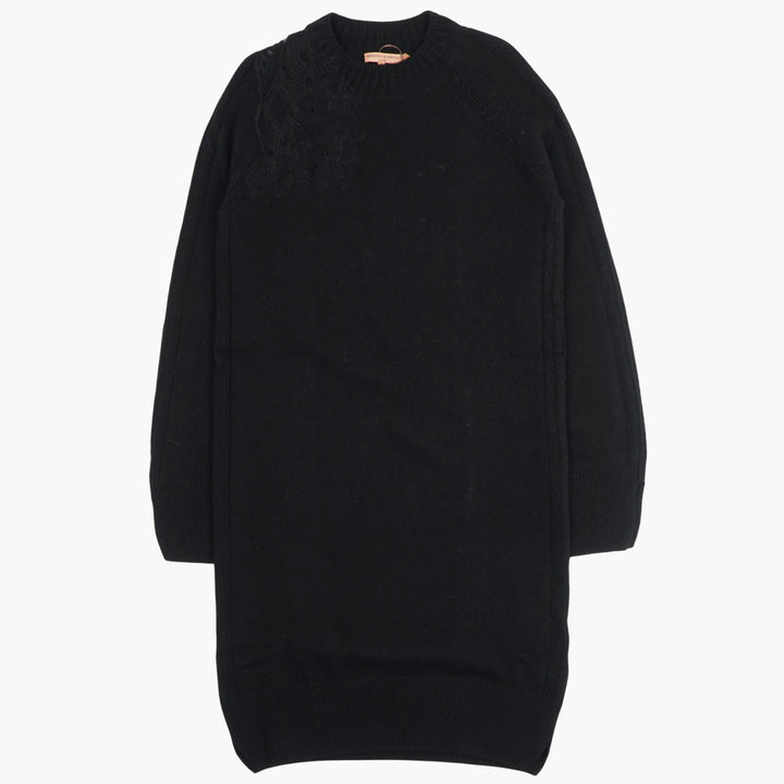 Ermanno Scervino Black Sweater with Detailing